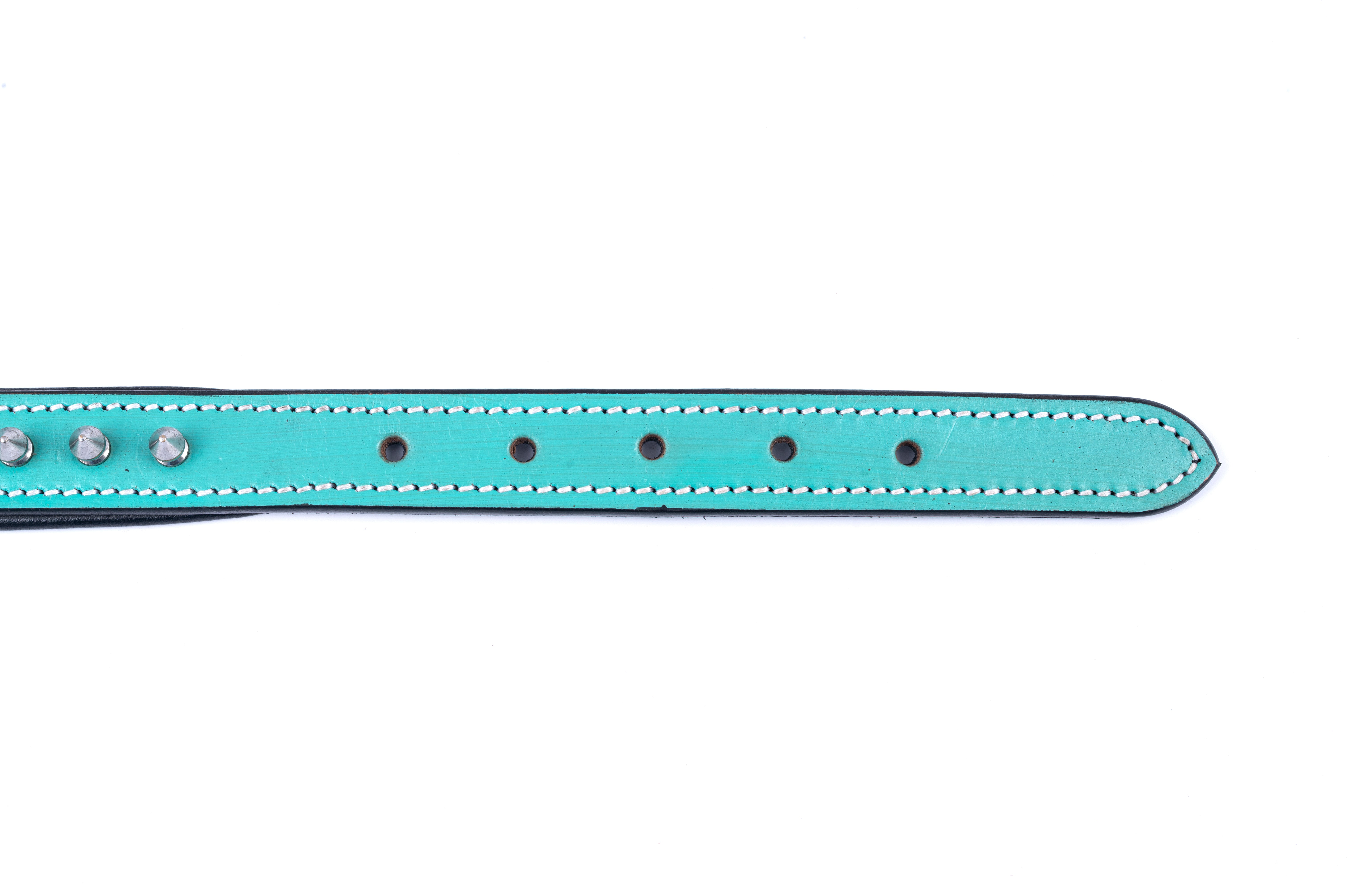 Adil’S Leather Spike Dog Collar for Small, Medium & Large Dogs with Strong Metal D-Ring, Adjustable Collar fits All Neck Size, 1” Width